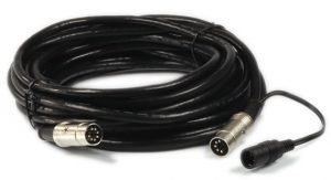 FAMC 5 pin midi and phantom power cable to 7 pin midi 25 feet cable